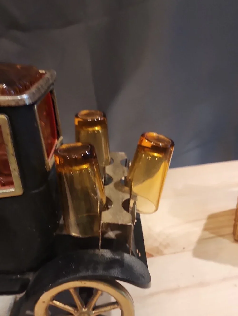 Vintage 1960s Musical Liquor decanter shaped like a 1915 Ford Model T.
